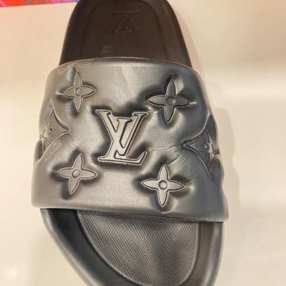 Louis Vuitton LV black slides comfort mules - Picture 3 of 5